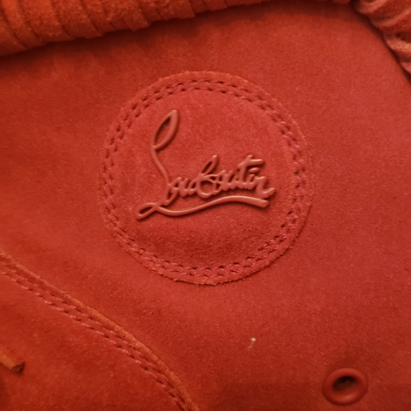 CHRISTIAN LOUBOUTIN red fringe COACHELITO Shoes - Picture 2 of 7